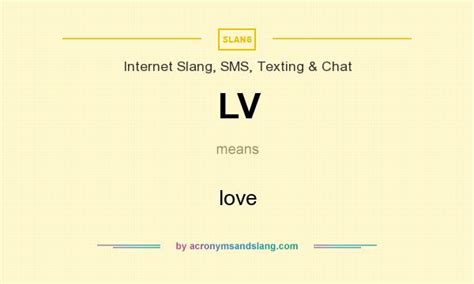 define lv|lv meaning text.